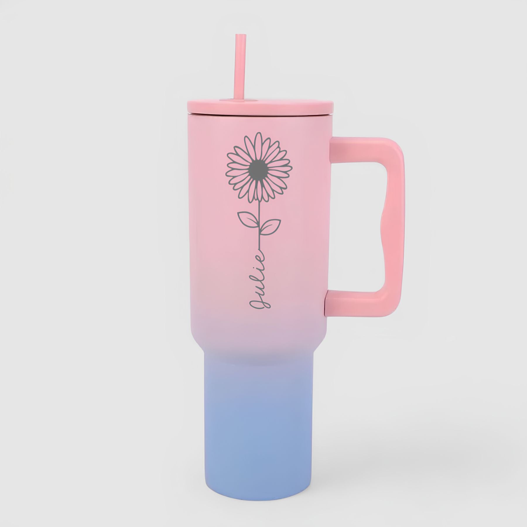 Birth Flower Personalized Tumbler Cheer 3.0 | Ideal Personalized Gifts for Loved Ones