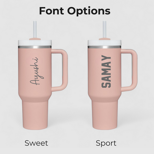 Personalized Cheer - 1200ml 2.0 Tumbler With Straw and Lid, Stainless Steel, Insulated